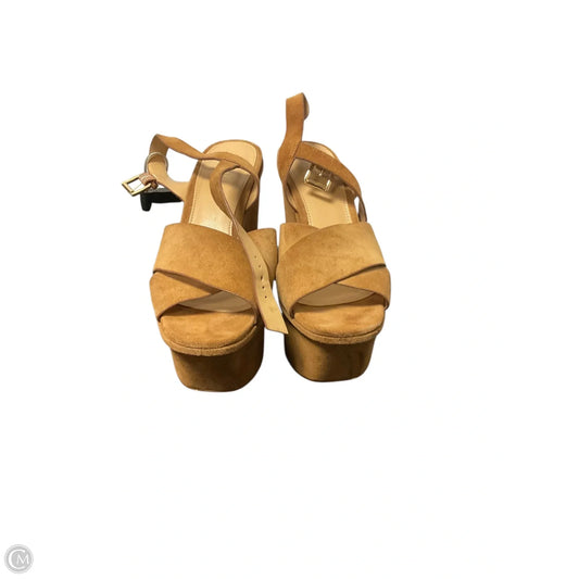Sandals Designer By Michael Kors In Brown, Size: 8