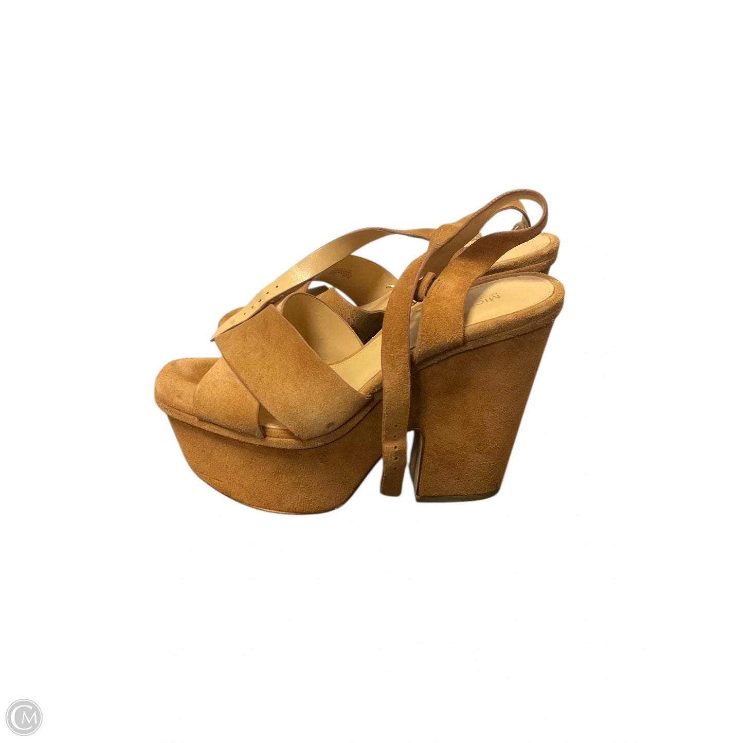 Sandals Designer By Michael Kors In Brown, Size: 8