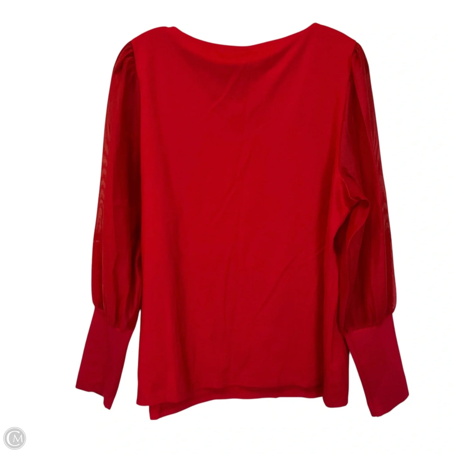 Top Long Sleeve By Chicos In Red, Size: L