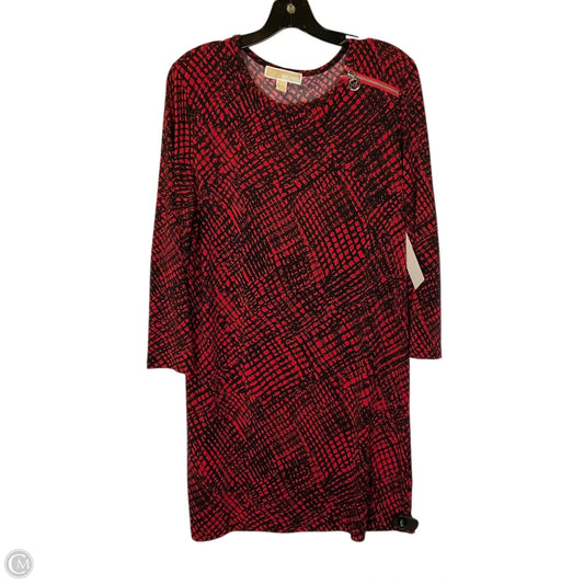 Dress Casual Short By Michael By Michael Kors In Black & Red, Size: L