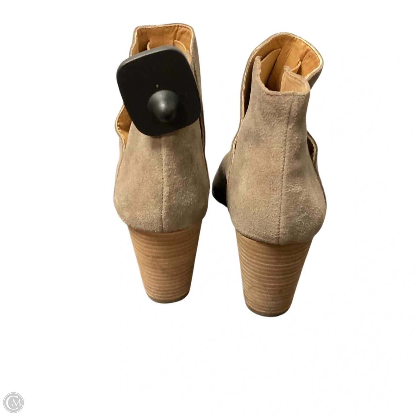 Sandals Heels Wedge By Lucky Brand In Grey, Size: 9.5