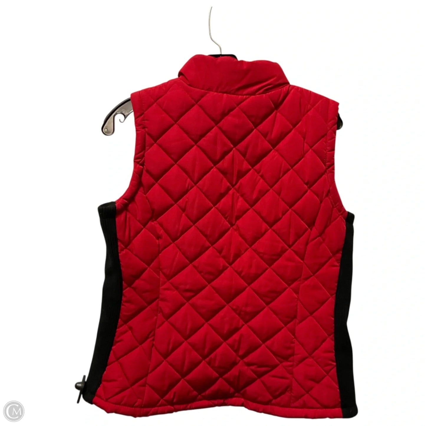 Vest Puffer & Quilted By Calvin Klein In Red, Size: M