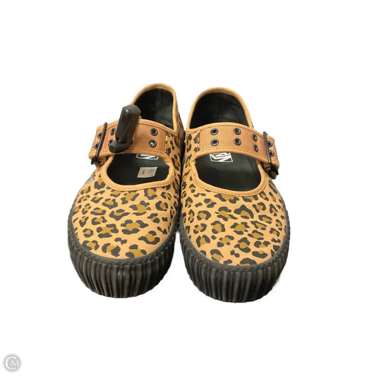 Shoes Flats By Vans In Animal Print, Size: 9