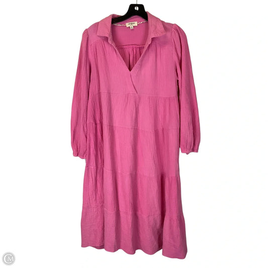 Dress Casual Midi By Umgee In Pink, Size: M