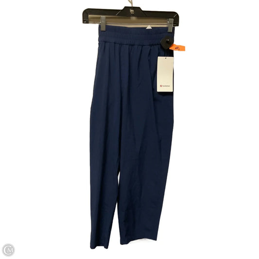 Athletic Pants By Lululemon In Navy, Size: 8