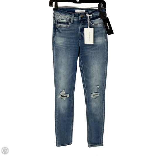 Jeans Skinny By Flying Monkey In Blue Denim, Size: 0 (25)