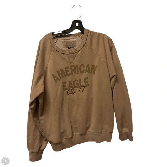 Sweatshirt Crewneck By American Eagle In Brown, Size: L