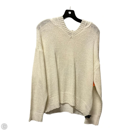 Top Long Sleeve By Cable And Gauge In White, Size: L