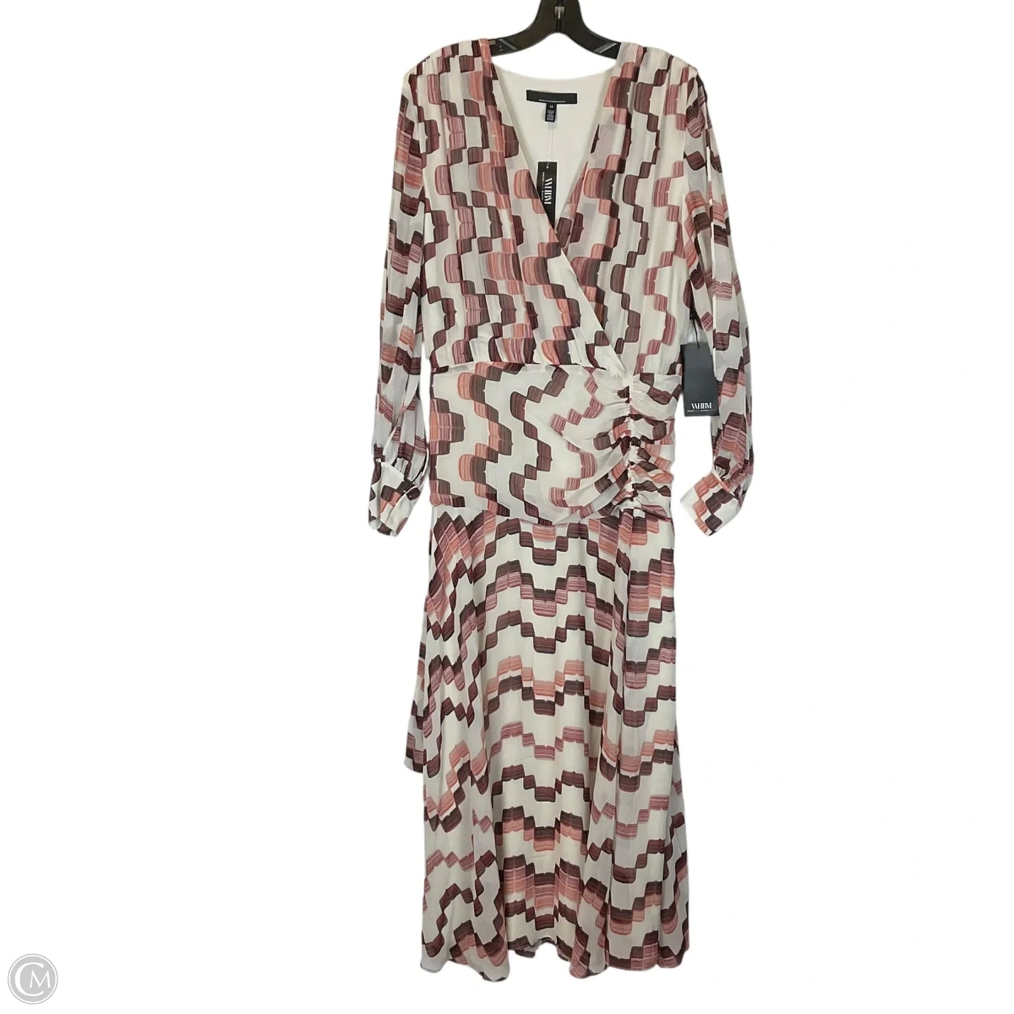 Dress Casual Maxi By White House Black Market In Orange & Red, Size: 12