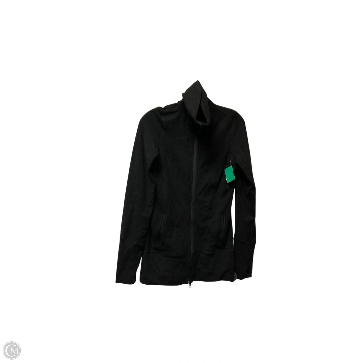 Athletic Jacket By Lululemon In Black, Size: 4