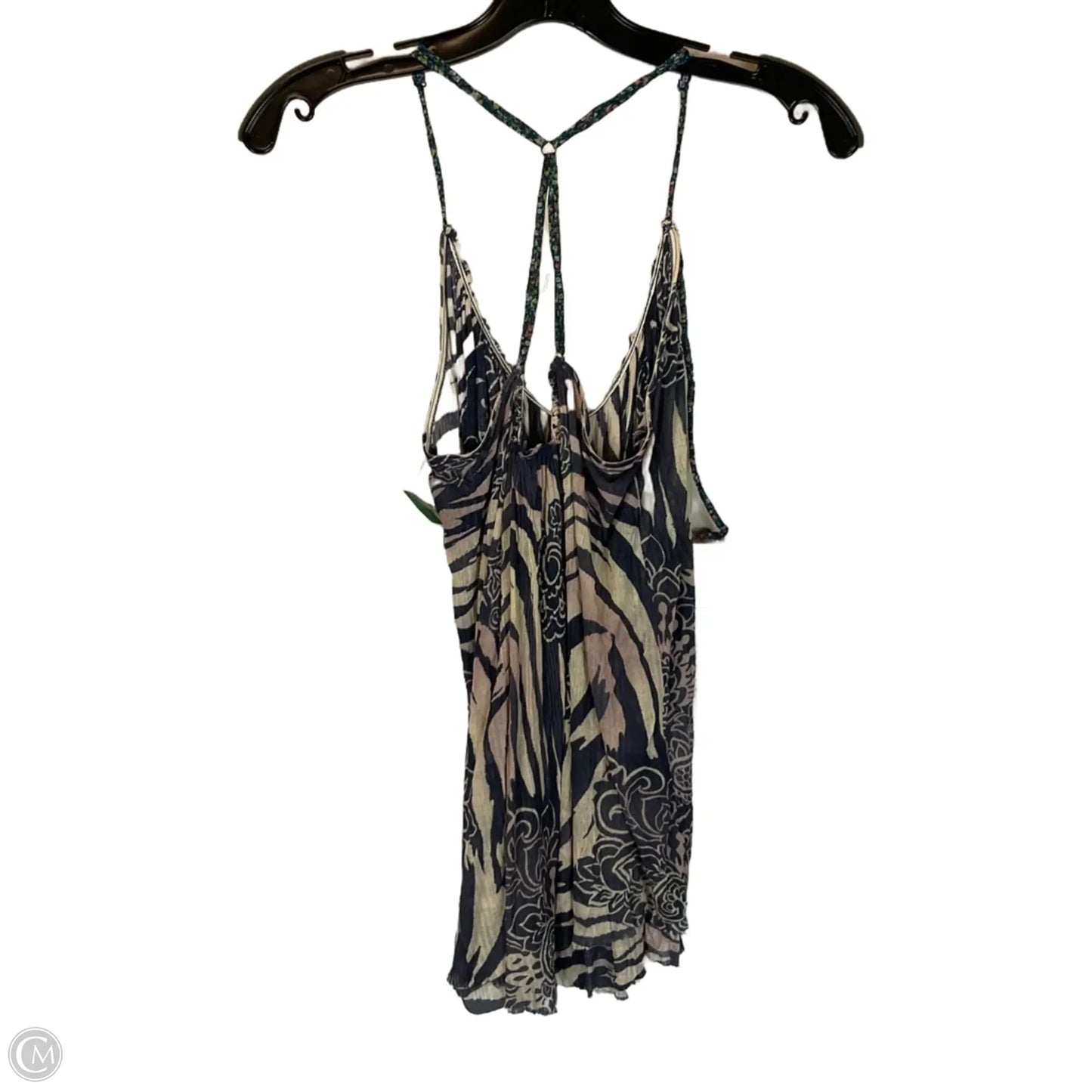 Top Sleeveless By Free People In Cream & Grey, Size: M