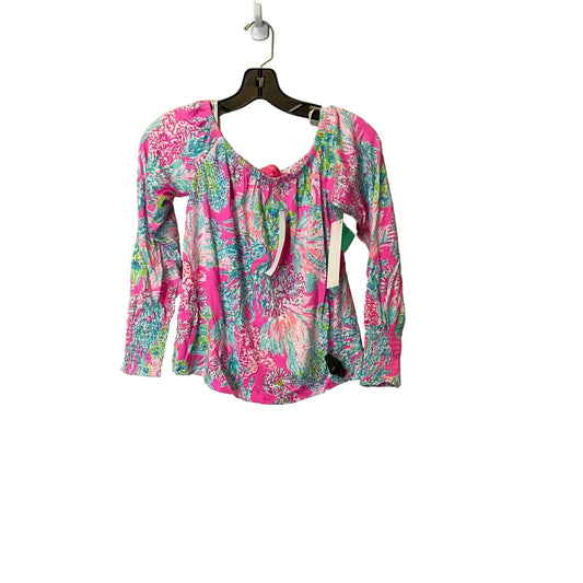Top Long Sleeve Designer By Lilly Pulitzer In Multi-colored, Size: Xxs
