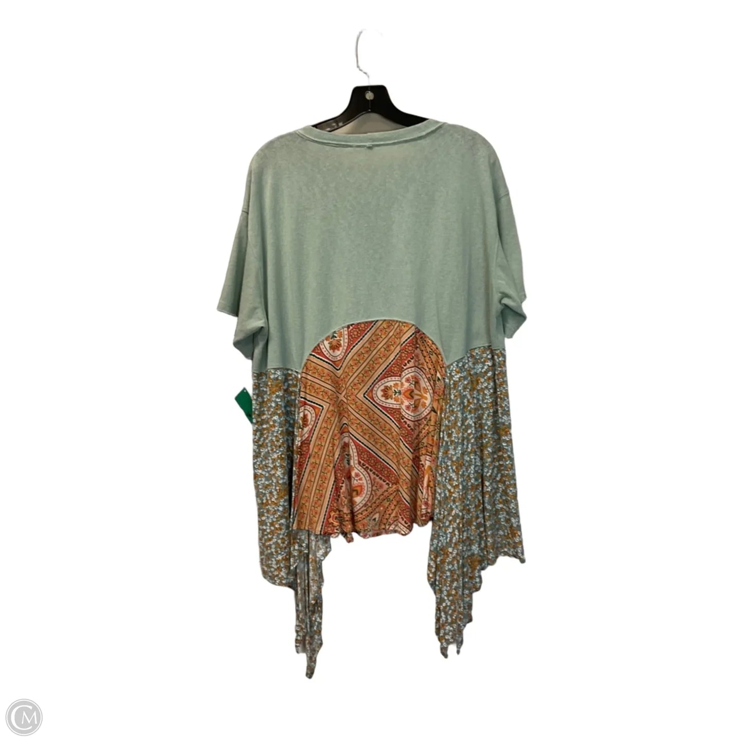 Top Short Sleeve By Easel In Green, Size: L