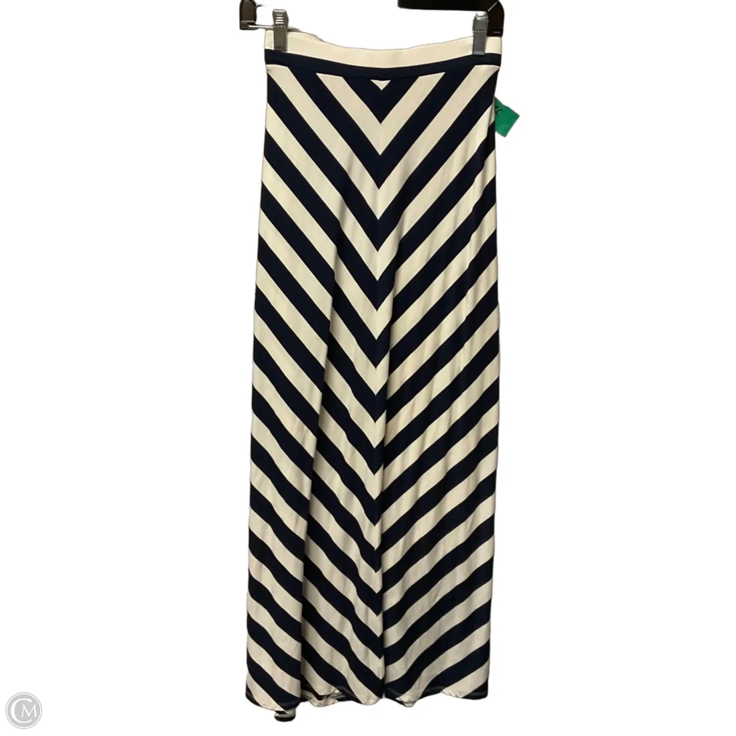 Skirt Maxi By Loft In Striped Pattern, Size: M