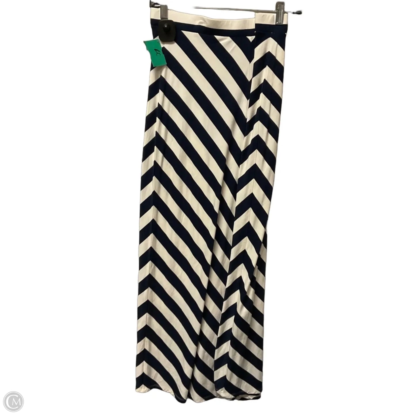 Skirt Maxi By Loft In Striped Pattern, Size: M