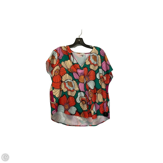 Top Short Sleeve By Jodifl In Floral Print, Size: L