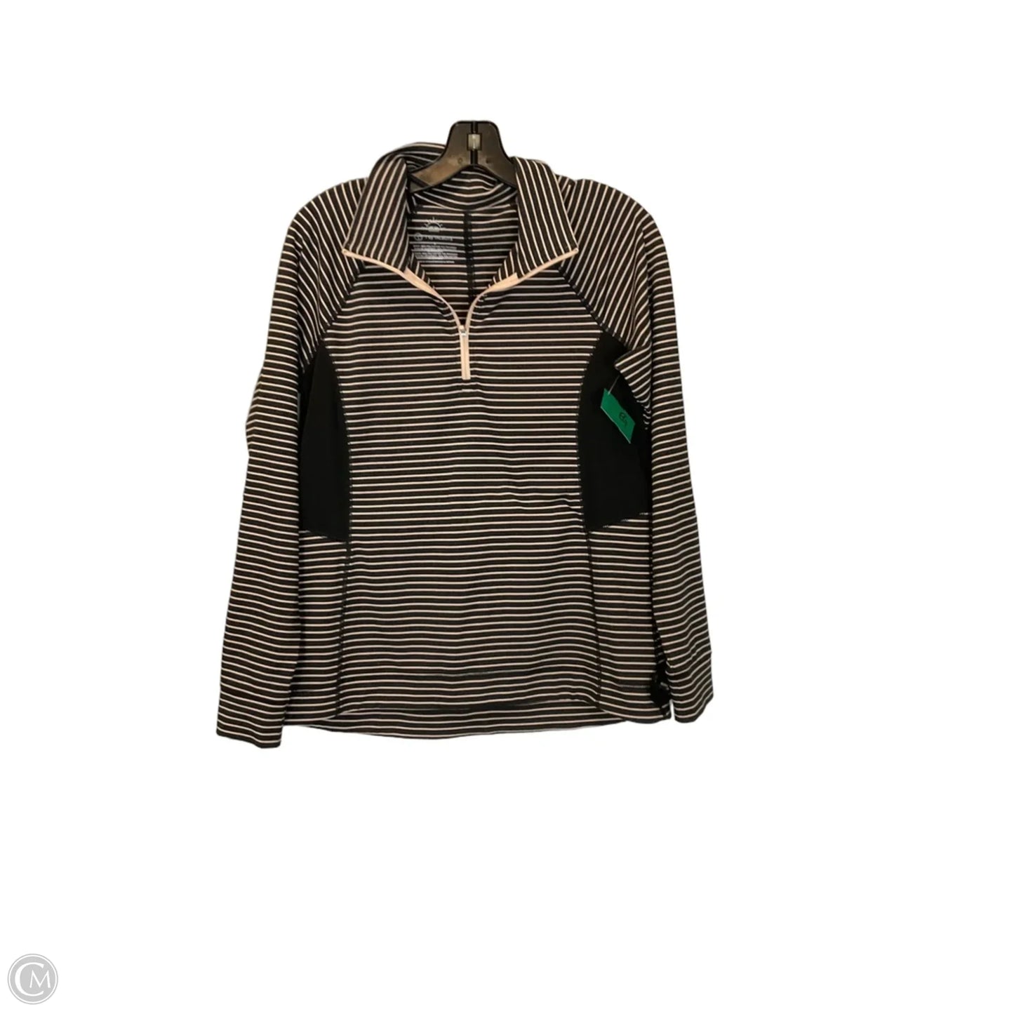 Athletic Jacket By Talbots In Striped Pattern, Size: S