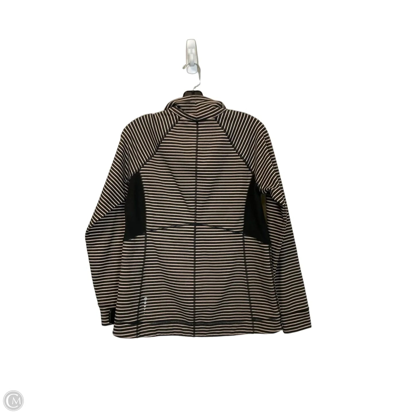 Athletic Jacket By Talbots In Striped Pattern, Size: S
