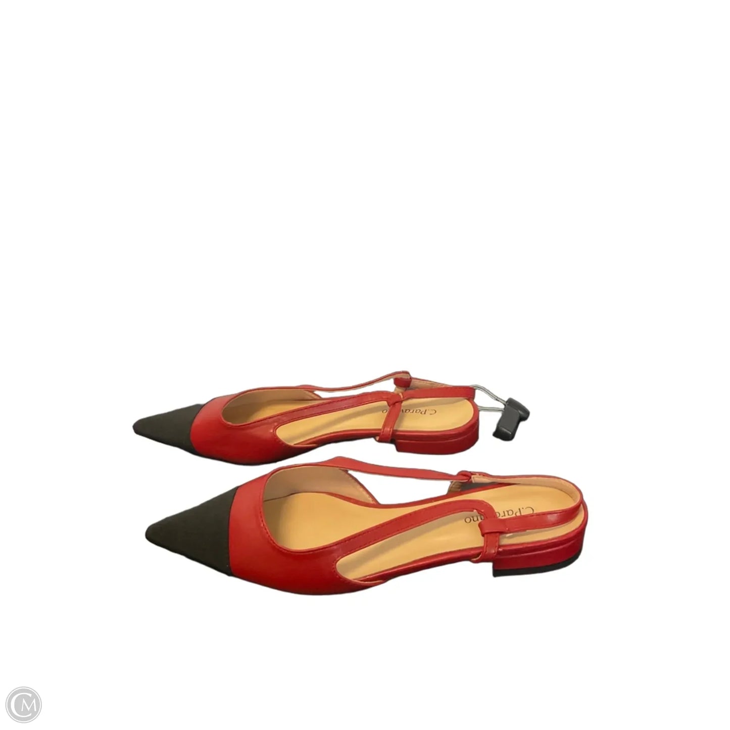 Shoes Flats By Cmc In Black & Red, Size: 8.5