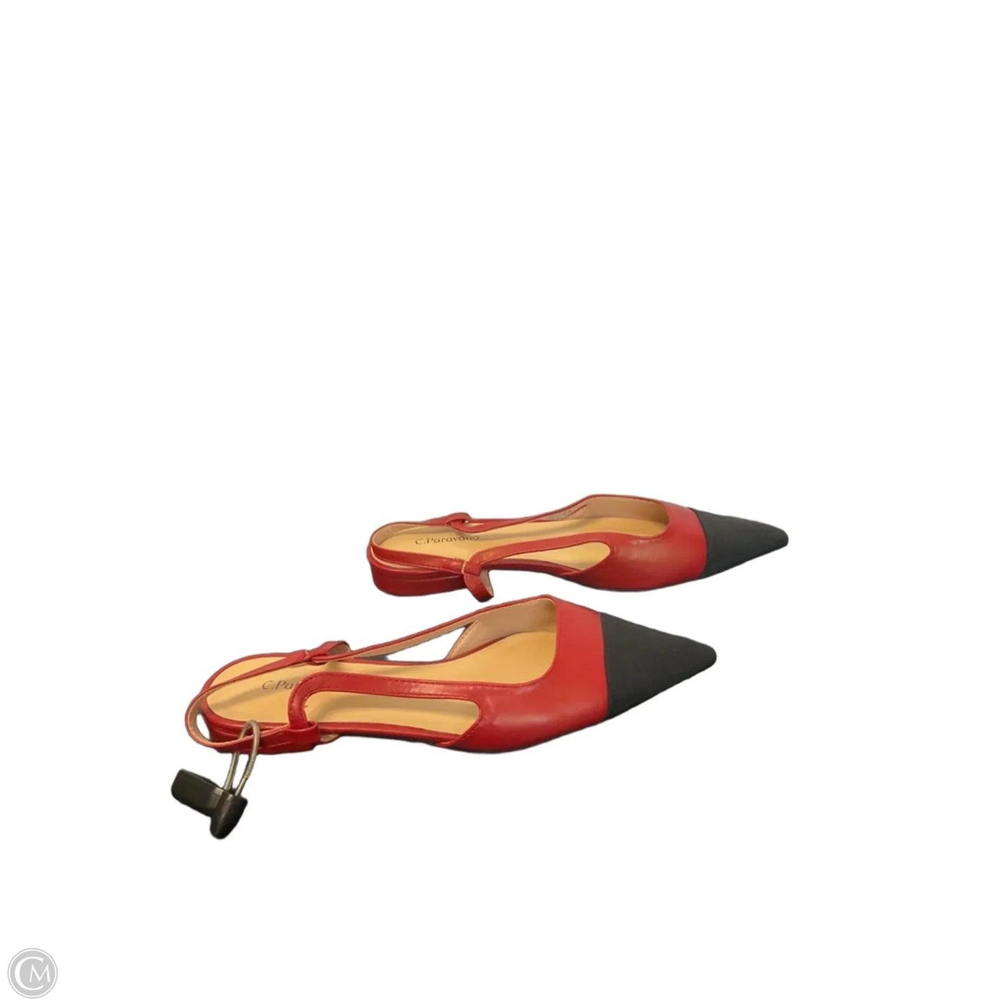 Shoes Flats By Cmc In Black & Red, Size: 8.5