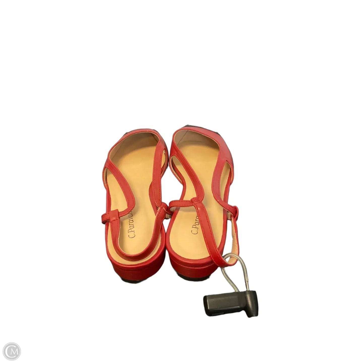 Shoes Flats By Cmc In Black & Red, Size: 8.5