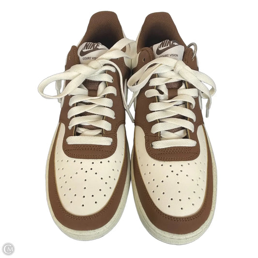 Shoes Athletic By Nike In Brown & White, Size: 9.5