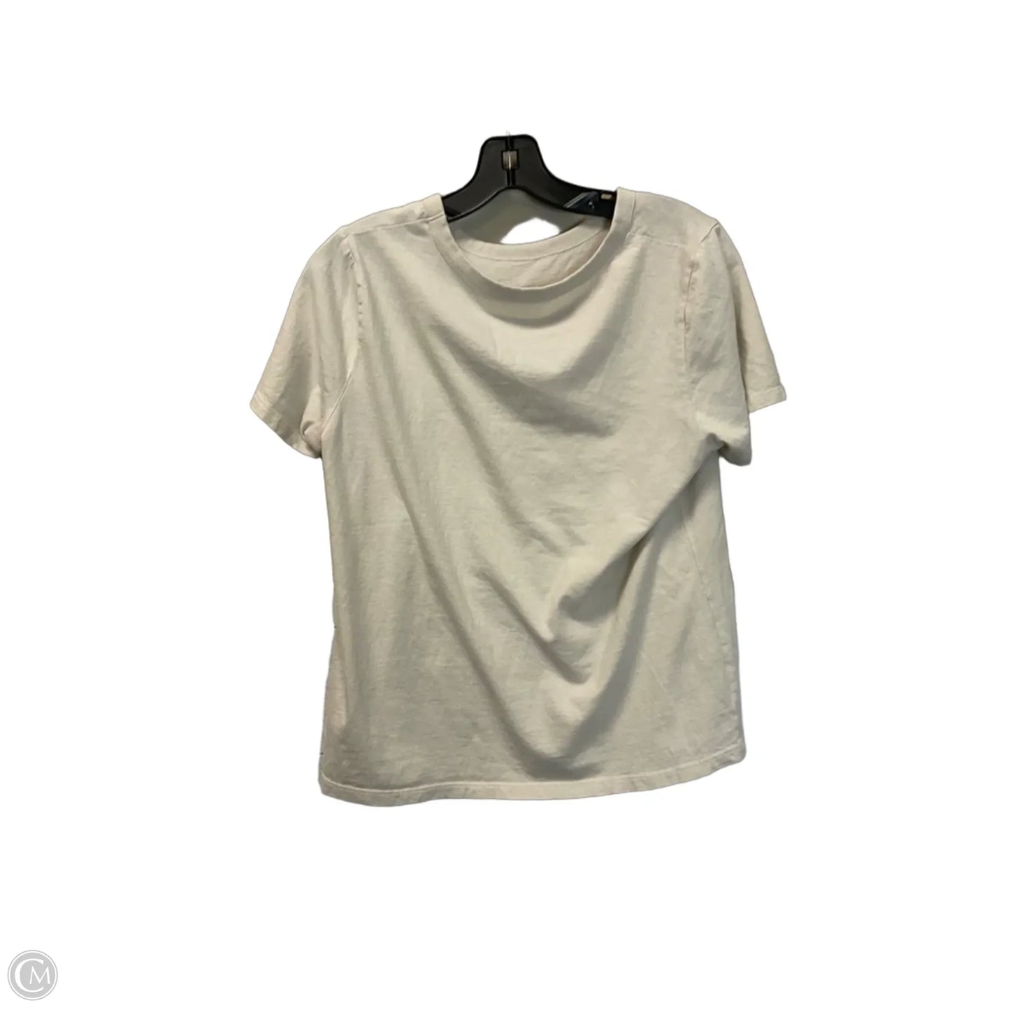 Top Short Sleeve Basic By Old Navy In Tan, Size: M