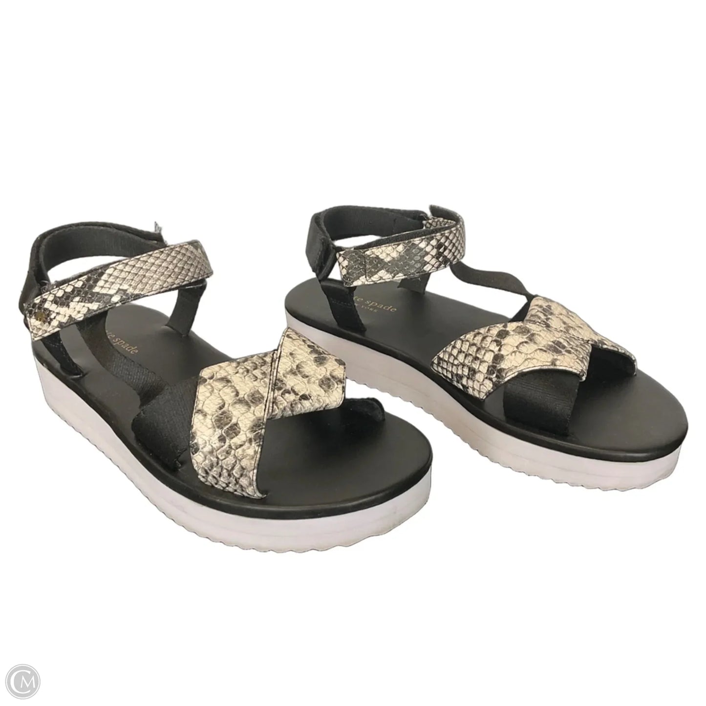 Sandals Designer By Kate Spade In Snakeskin Print, Size: 9