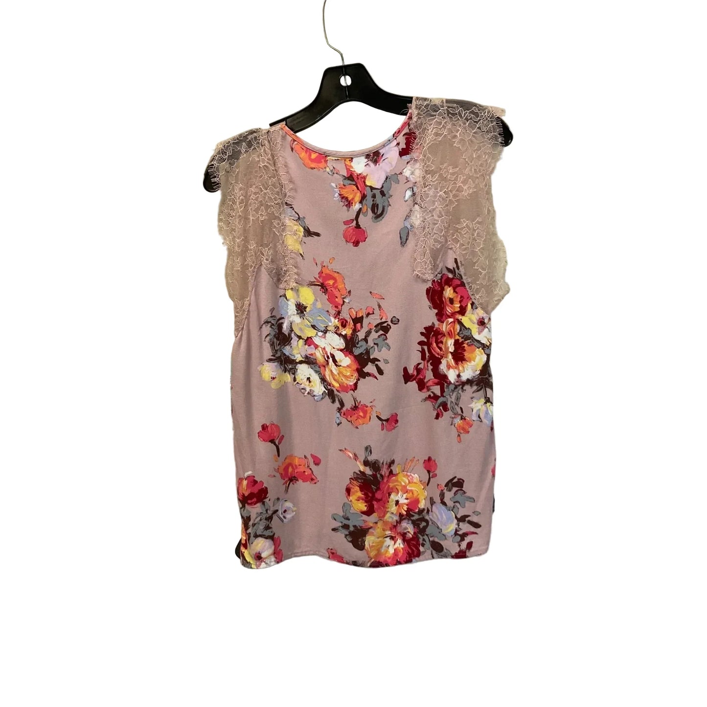 Top Sleeveless By Fabrik In Floral Print, Size: M