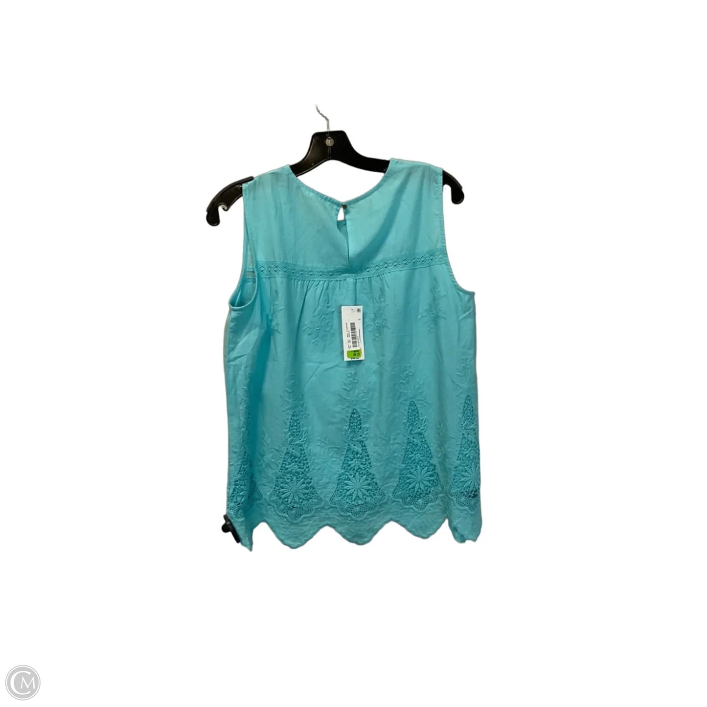 Top Sleeveless By Leo And Nicole In Blue, Size: S