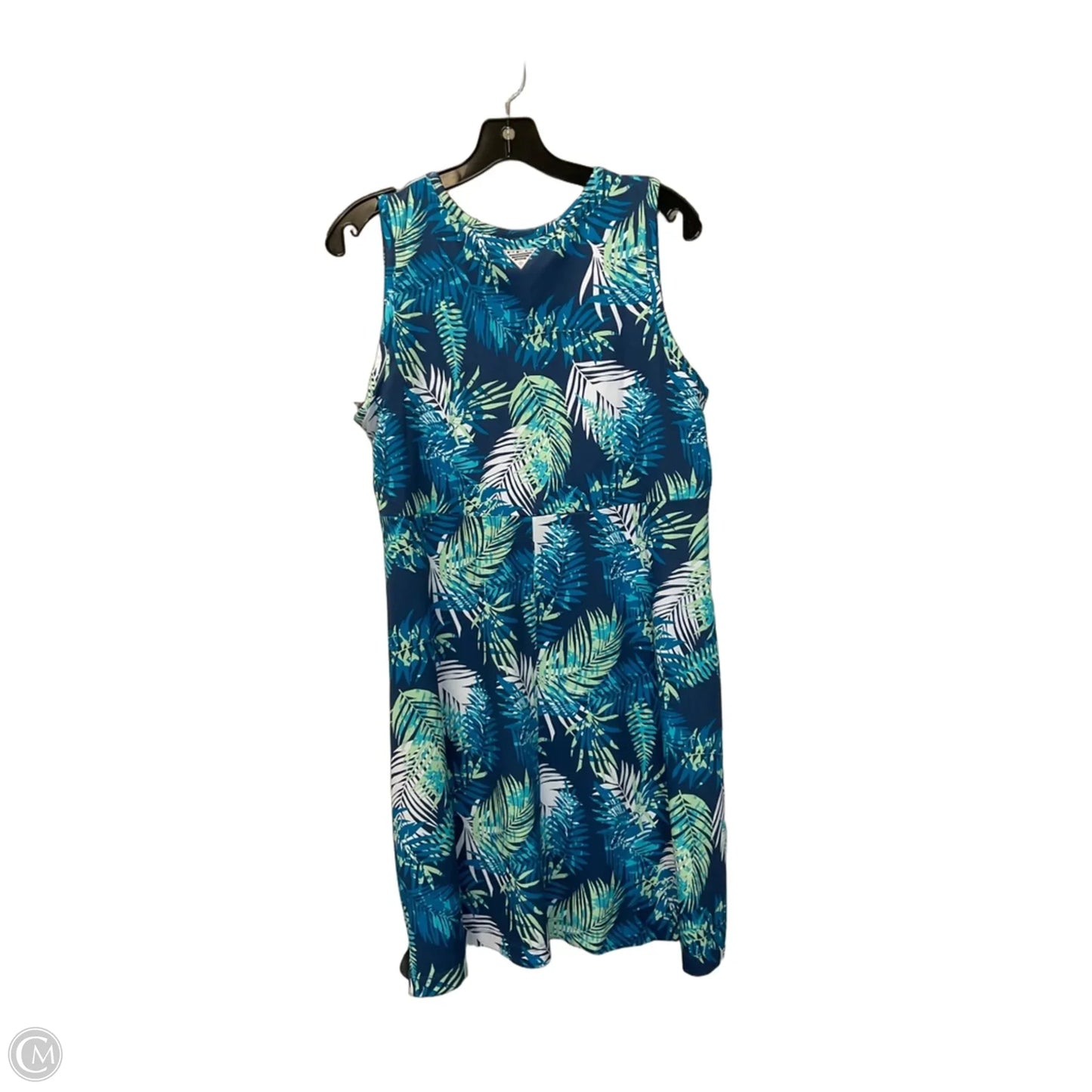 Athletic Dress By Columbia In Blue & Green, Size: Xl