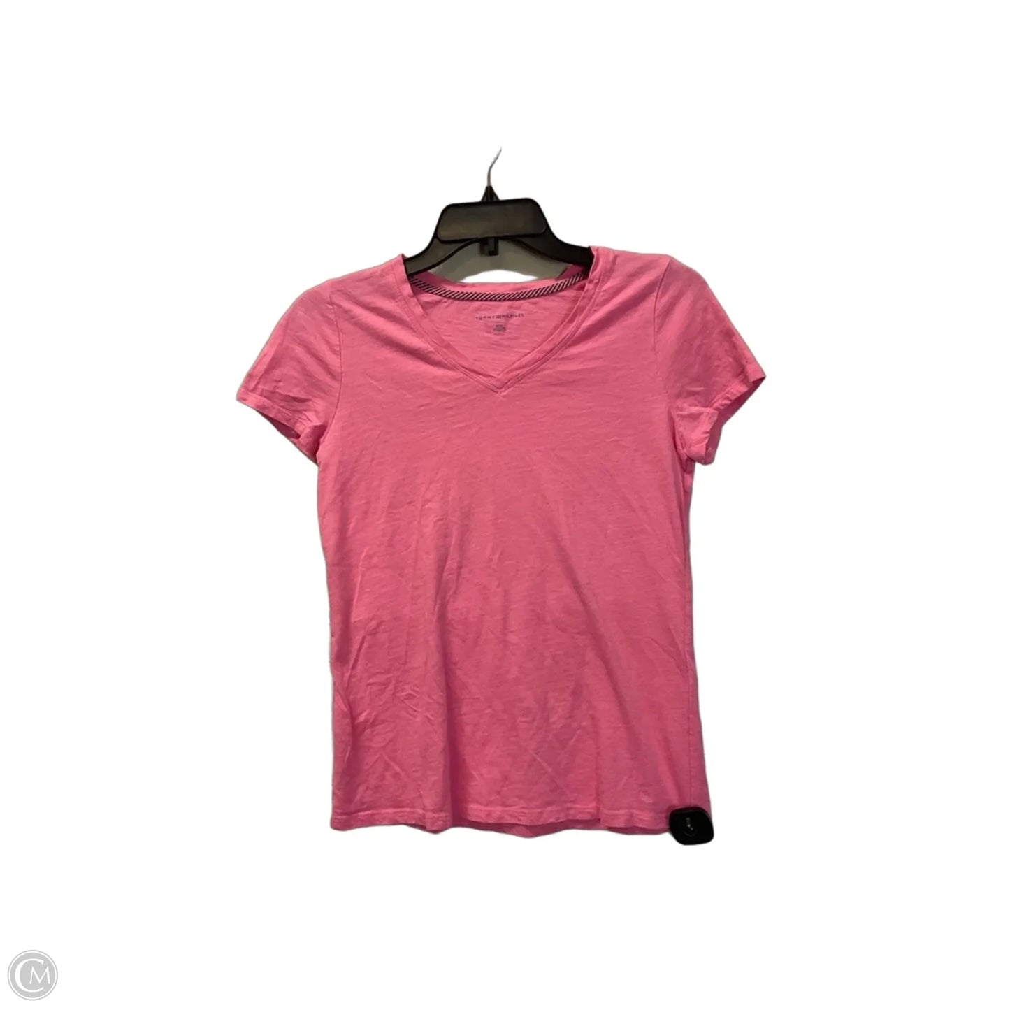 Top Short Sleeve Basic By Tommy Hilfiger In Pink, Size: S