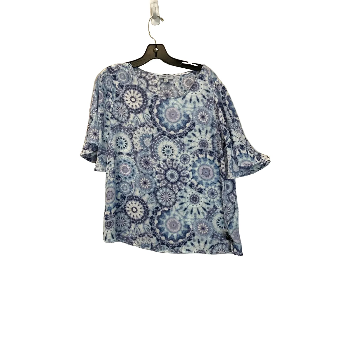 Top Short Sleeve By Clothes Mentor In Blue & Purple, Size: S