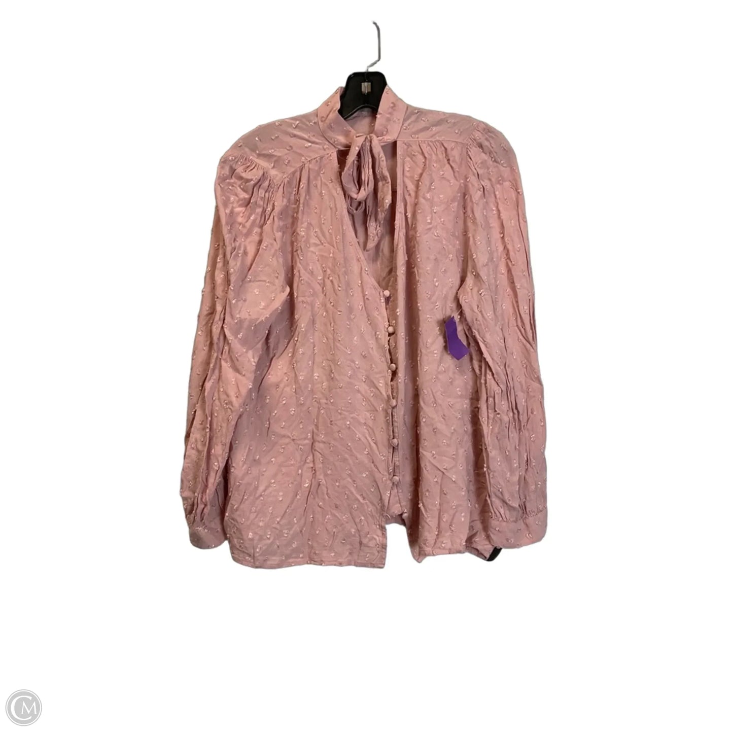 Top Long Sleeve By Loft In Pink, Size: L