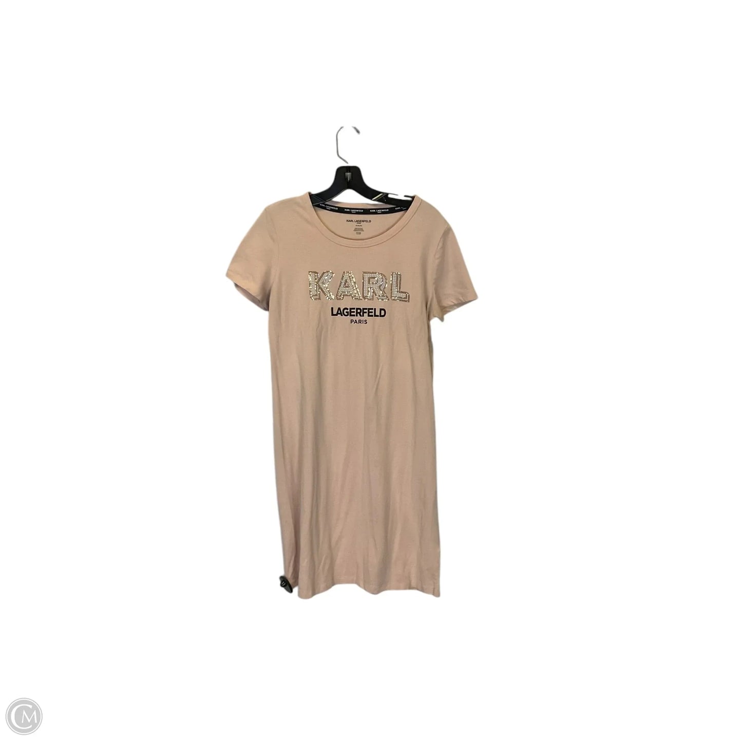 Dress Designer By Karl Lagerfeld In Pink, Size: M