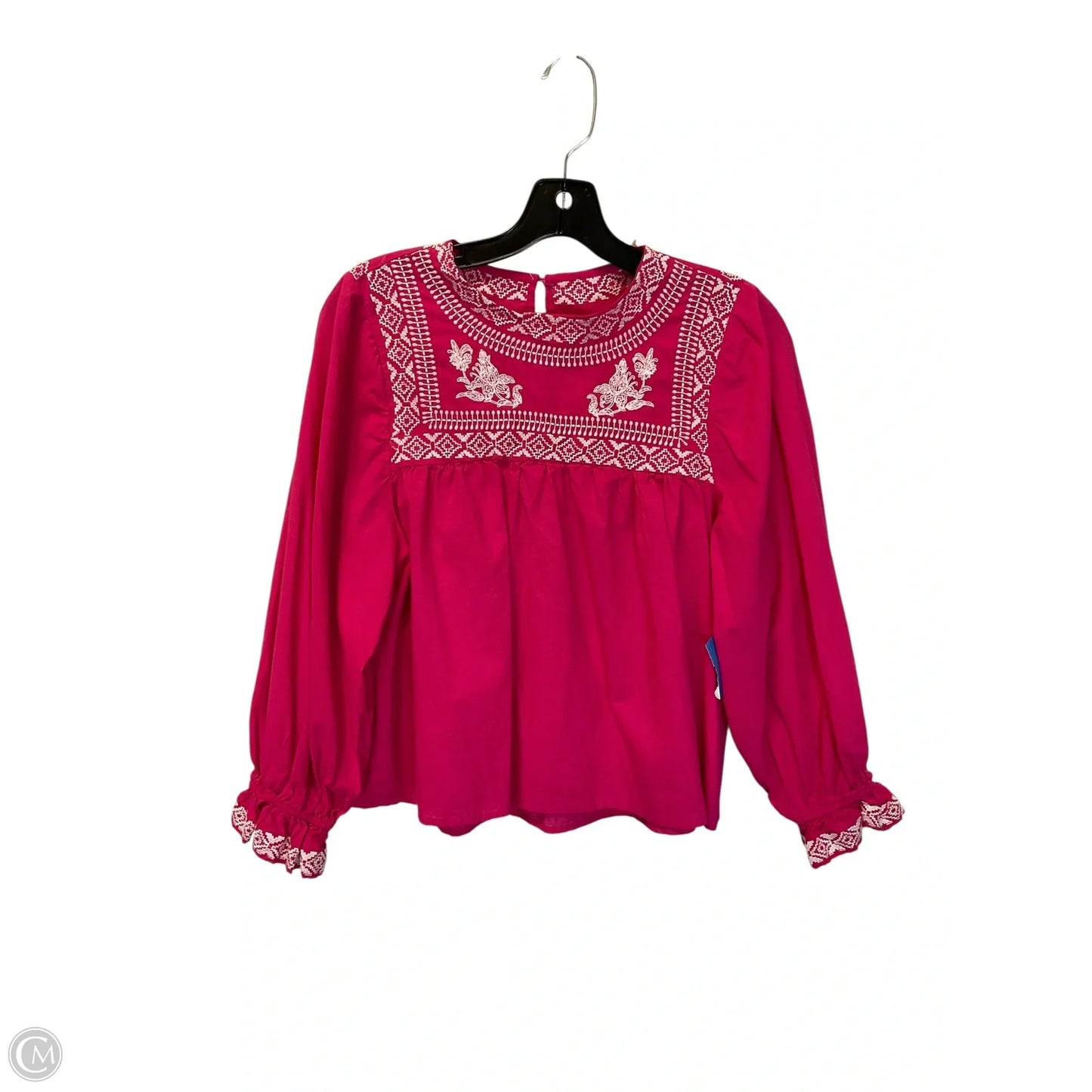 Top Long Sleeve By Clothes Mentor In Pink, Size: M