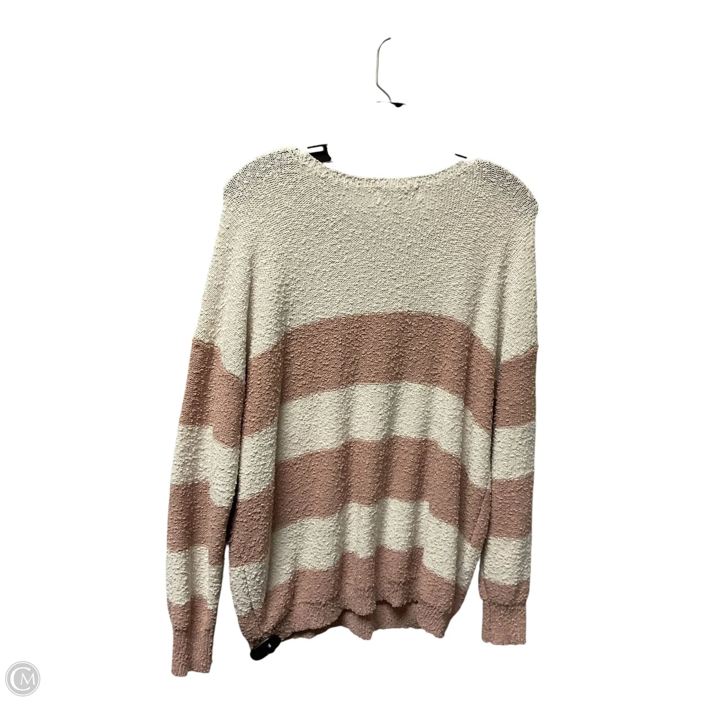 Sweater By Knox Rose In Striped Pattern, Size: L