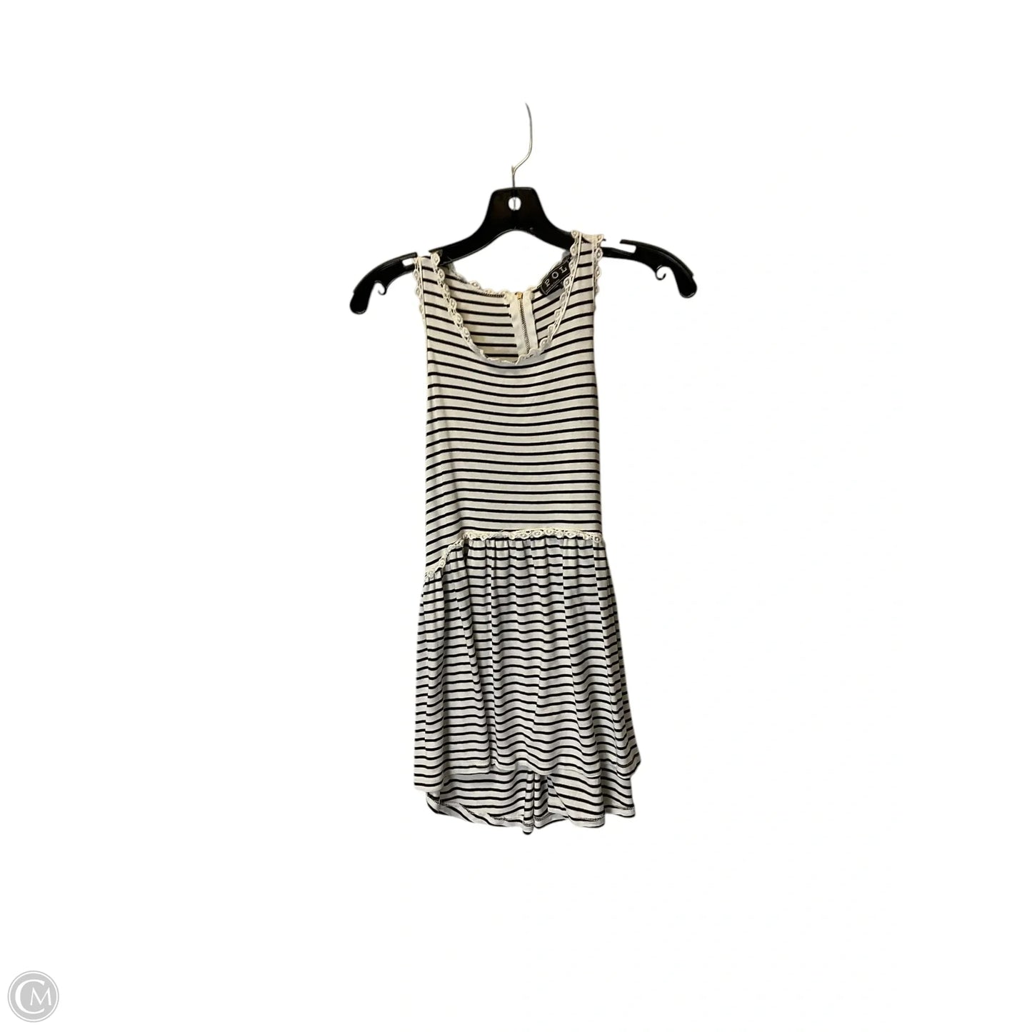Top Sleeveless By Pol In Striped Pattern, Size: S