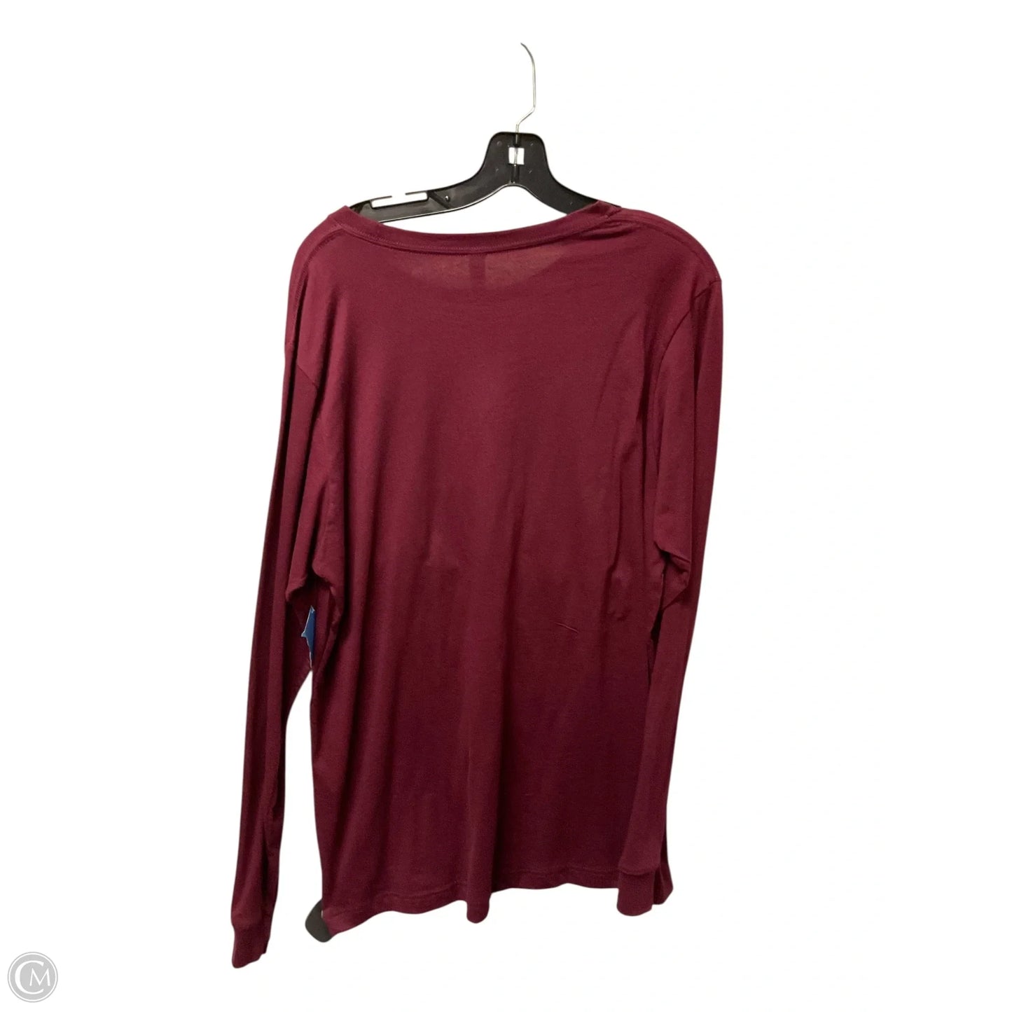 Top Long Sleeve By Clothes Mentor In Red, Size: L