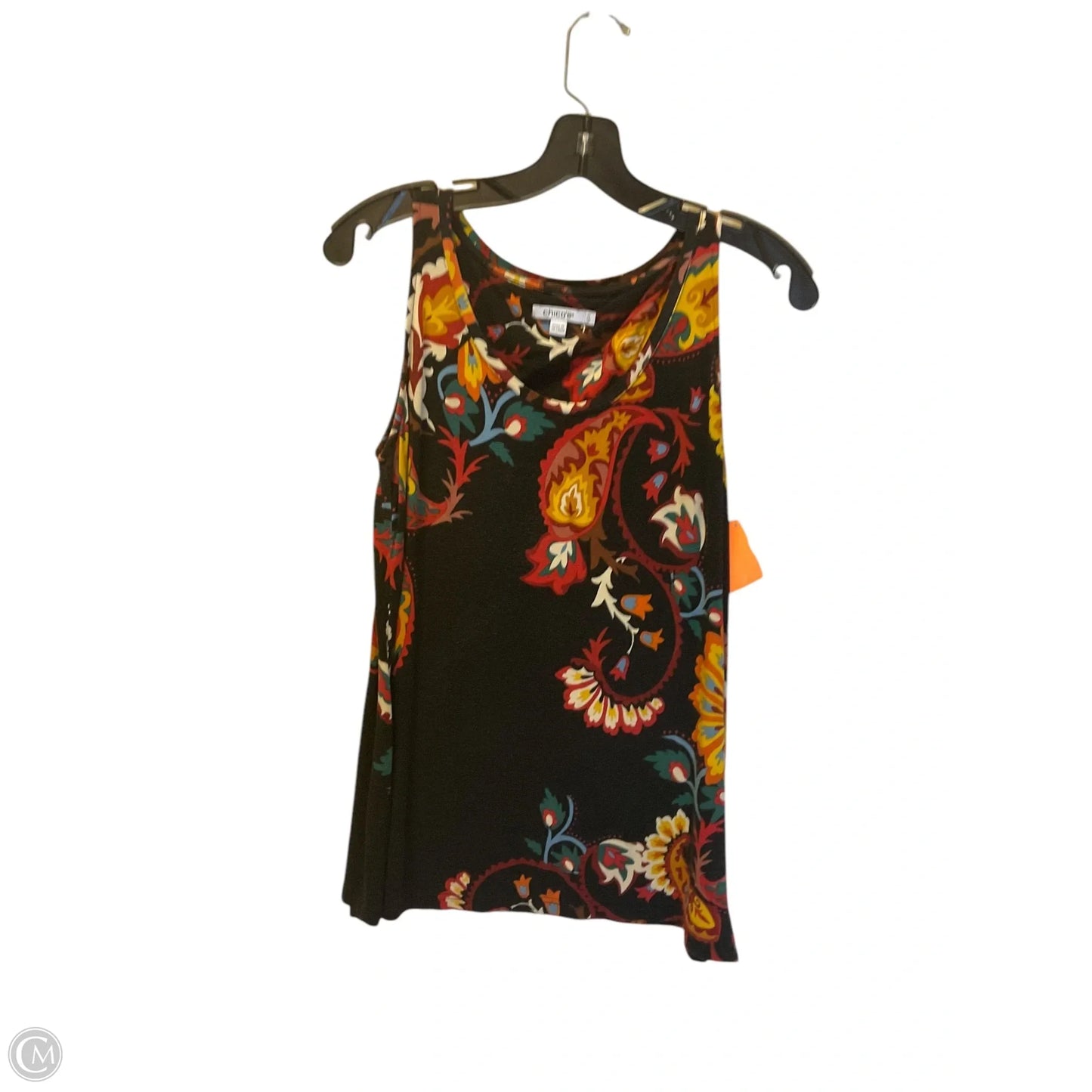 Top Sleeveless By Chicos In Black, Size: S