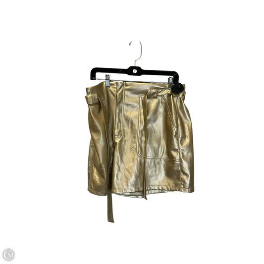 Shorts By Clothes Mentor In Gold, Size: L