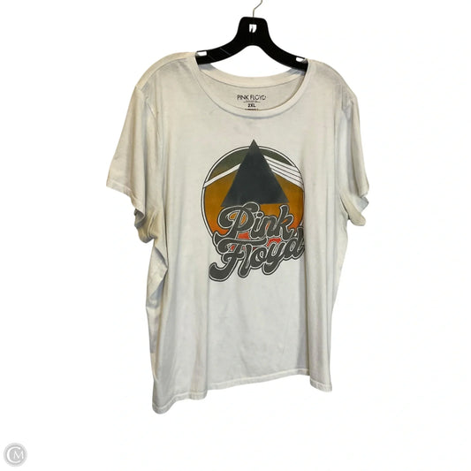 Top Short Sleeve By Clothes Mentor In White, Size: 2x