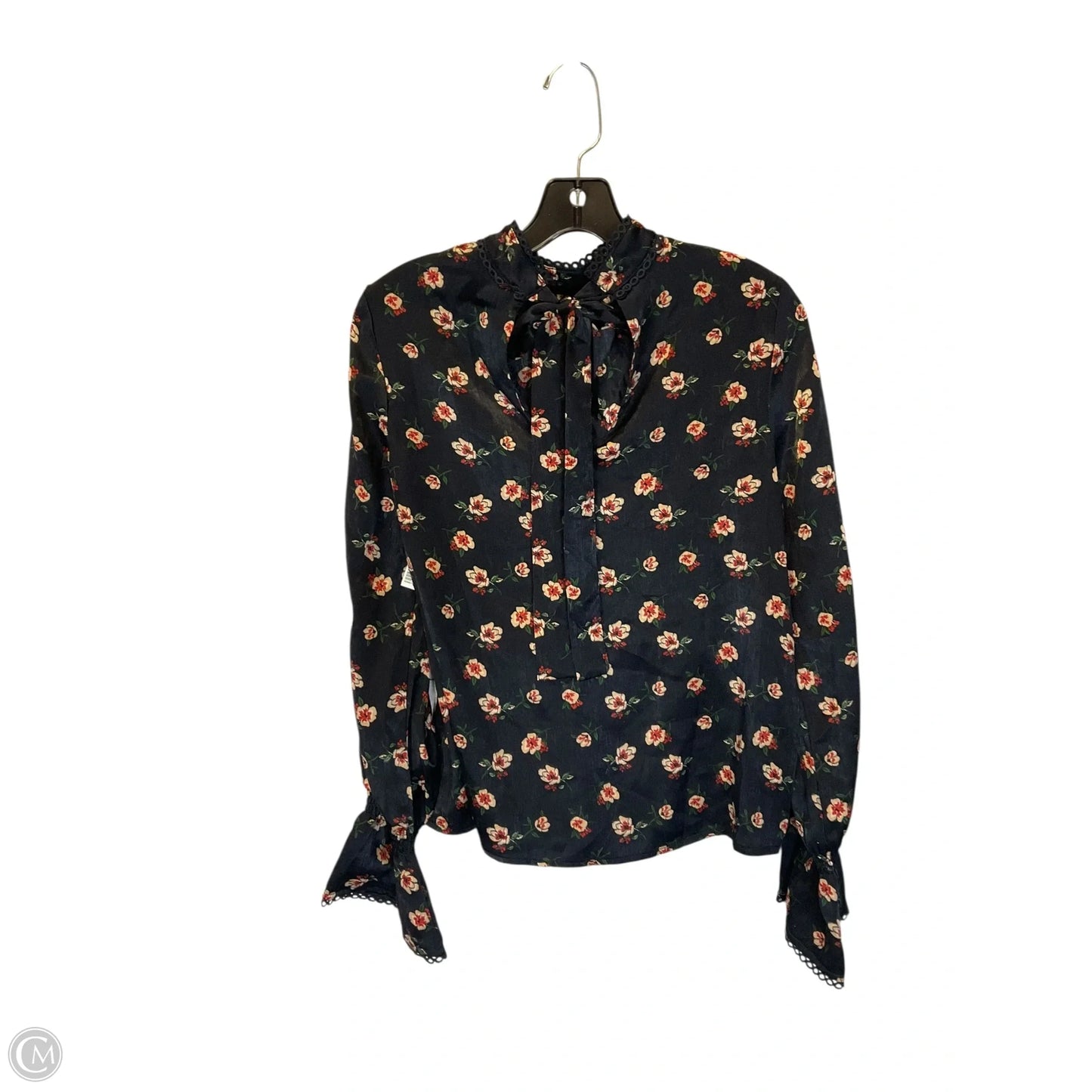 Top Long Sleeve By Cmb In Floral Print, Size: S