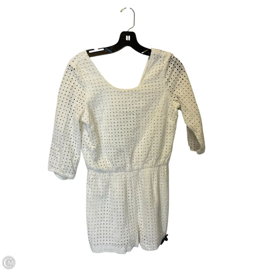 Romper By Anthropologie In White, Size: S