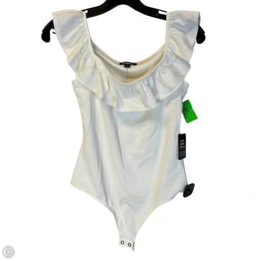 Bodysuit By Express In Cream, Size: Xs