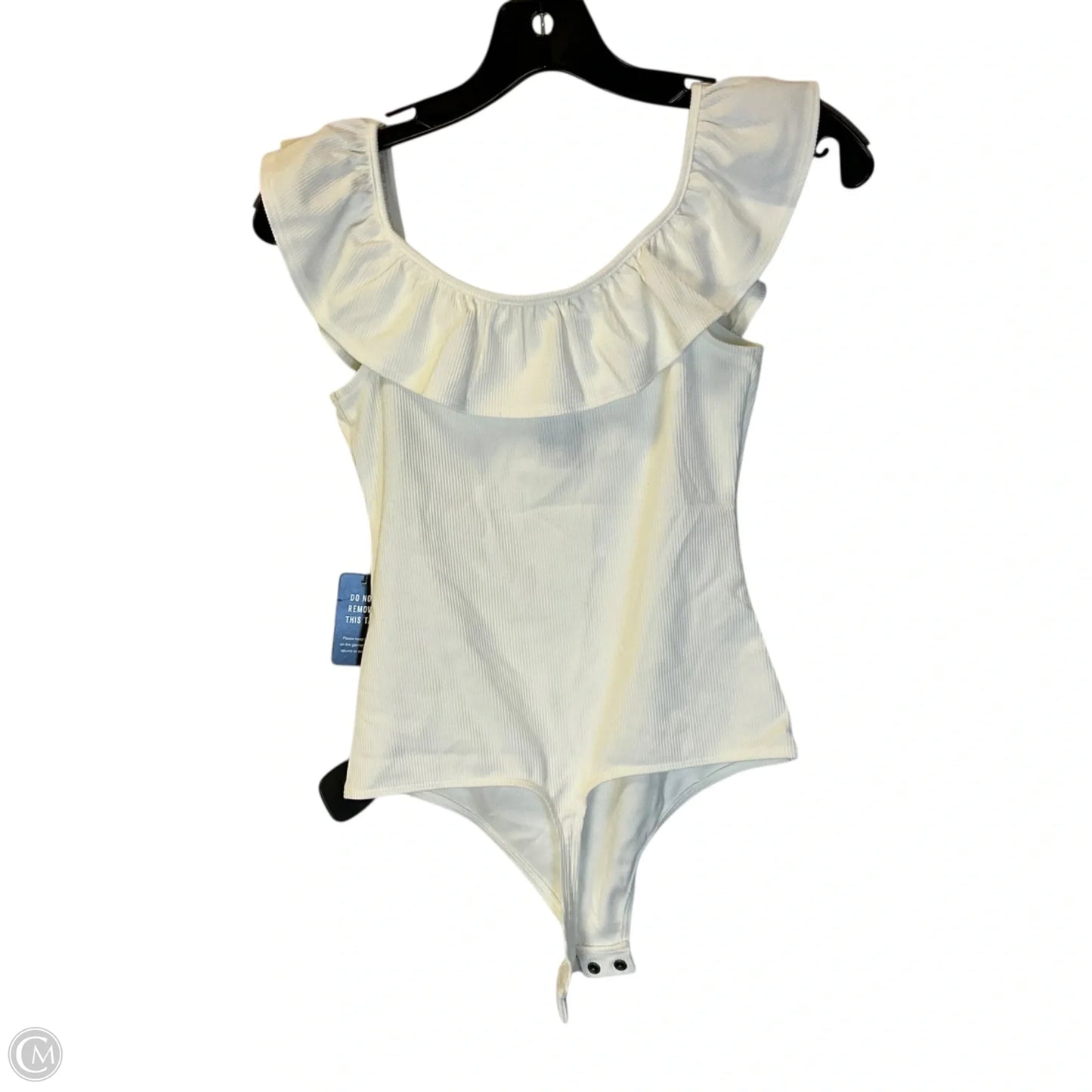 Bodysuit By Express In Cream, Size: Xs