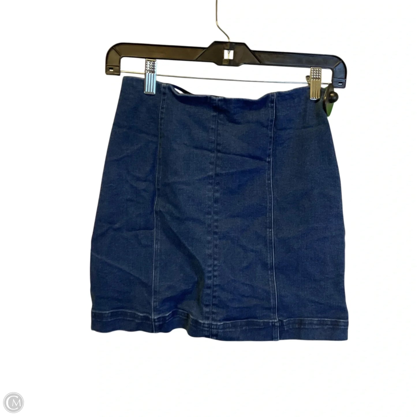 Skirt Mini & Short By Newbury Kustom In Blue Denim, Size: S