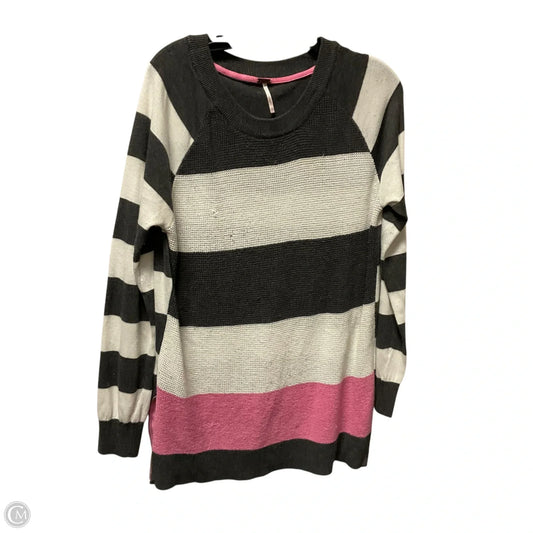 Top Long Sleeve By Free People In Striped Pattern, Size: 1x
