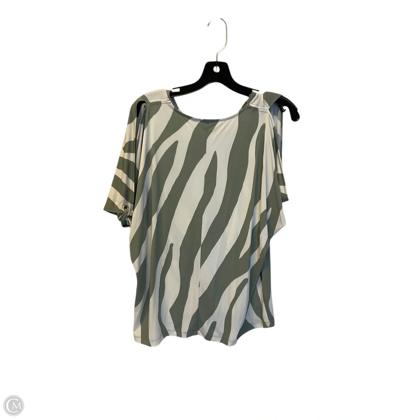 Top Short Sleeve By Chicos In Green, Size: S