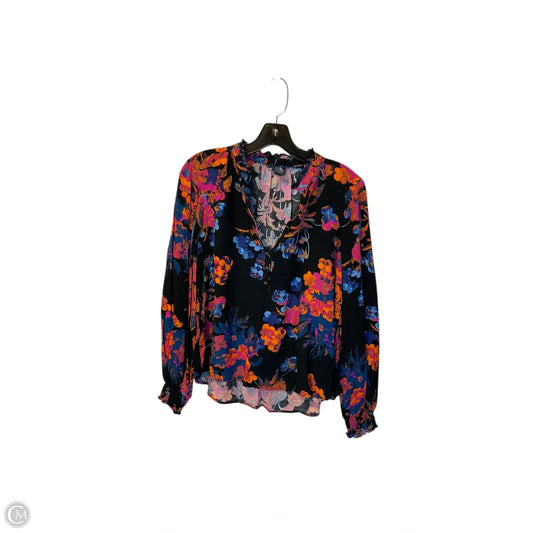 Top Long Sleeve By Maeve In Floral Print, Size: S